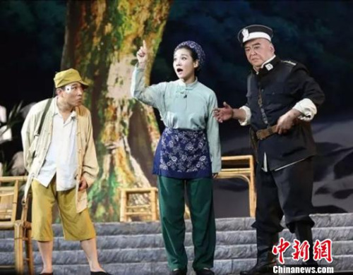 歌劇《江姐》演出劇照。　馬海燕 攝